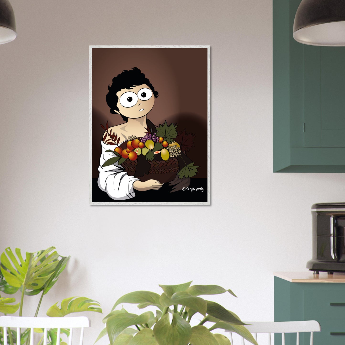 Karava | Ragazzo con Frutta - Quadro Caravaggio