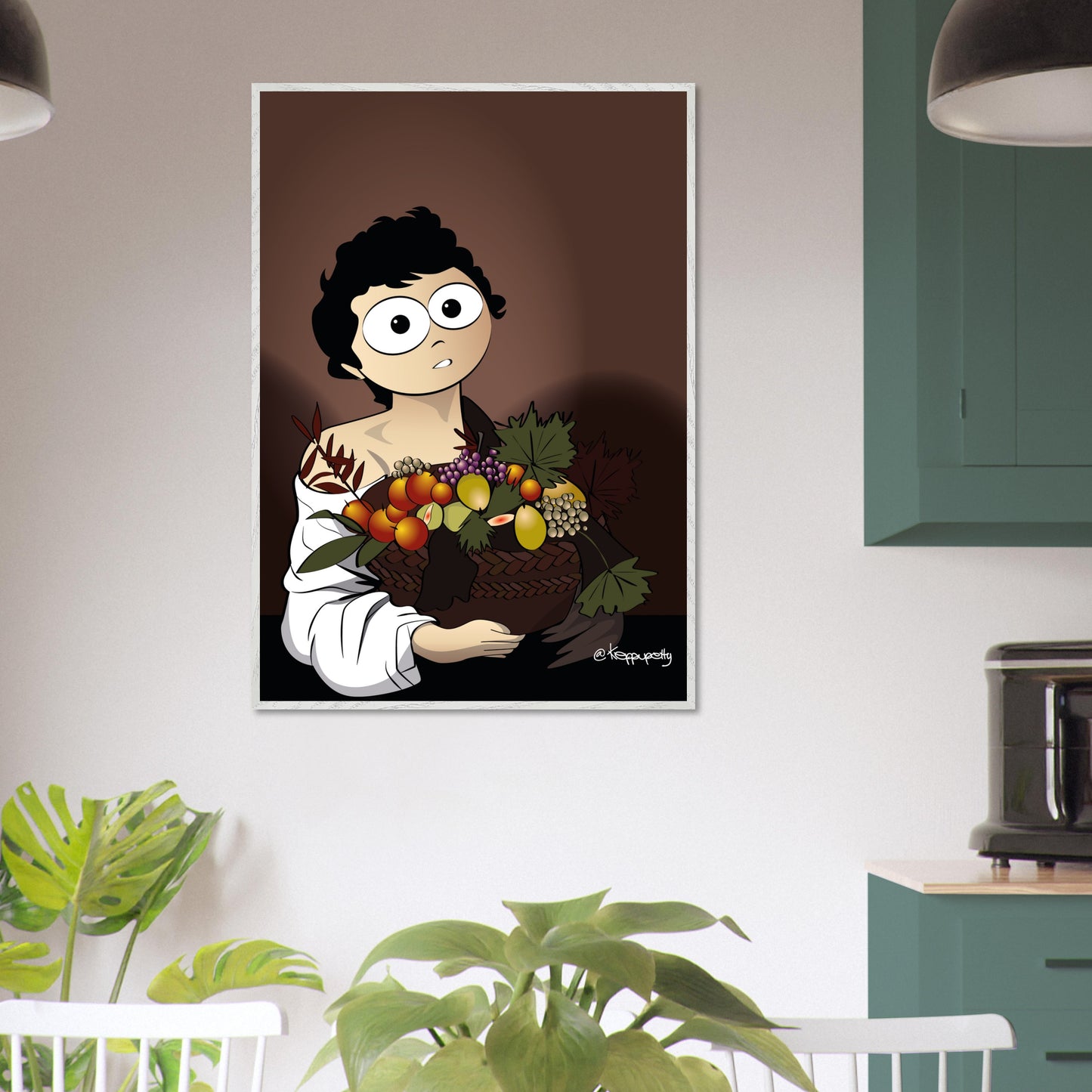 Karava | Ragazzo con Frutta - Quadro Caravaggio