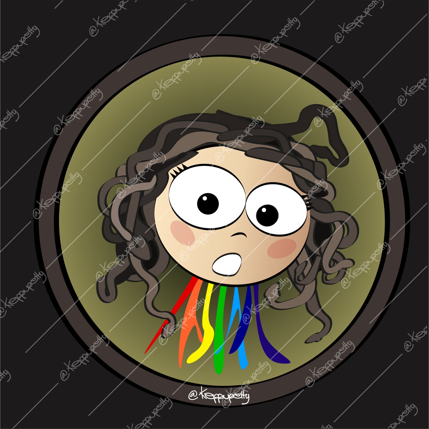 MeduKa | Quadro Caravaggio - Rainbow