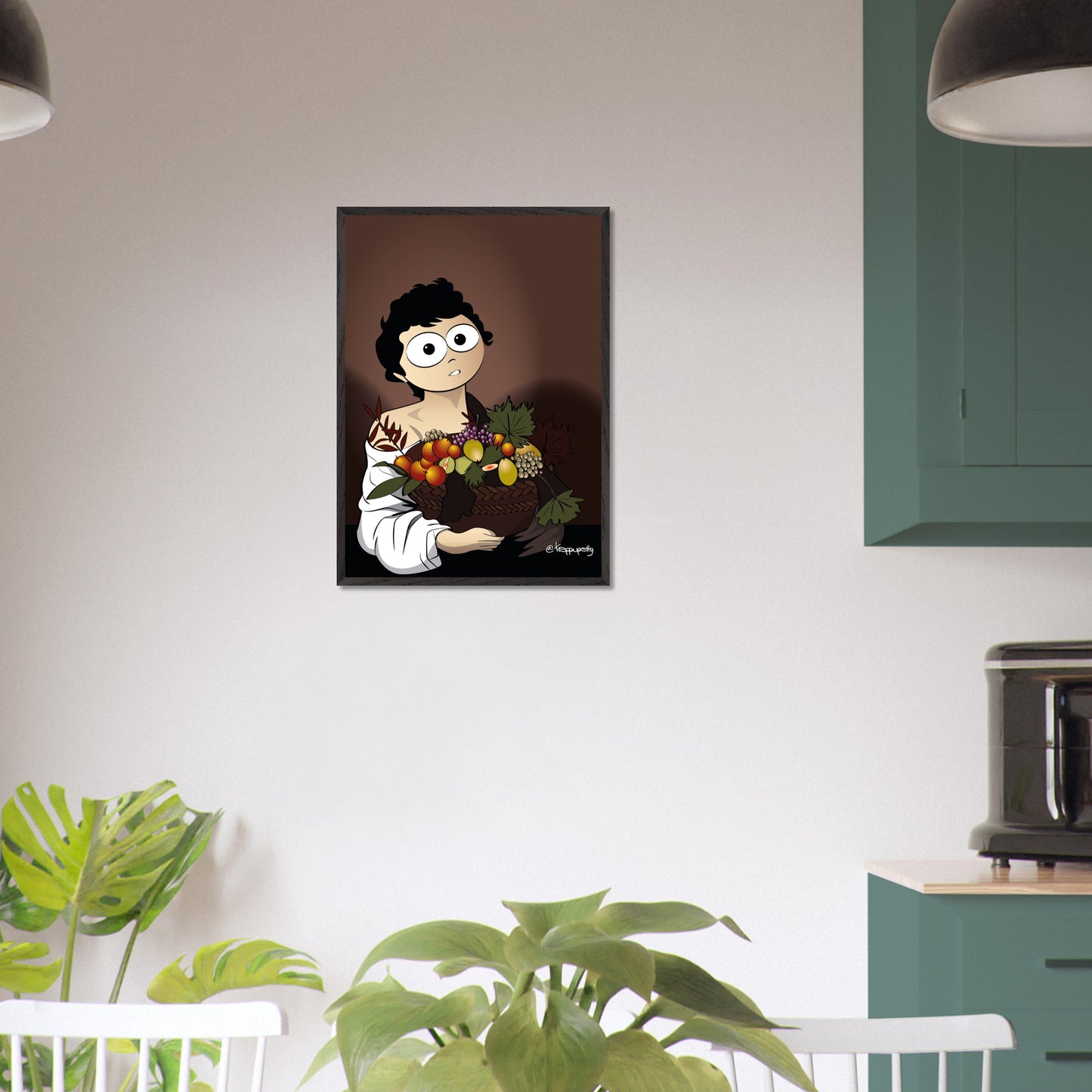 Karava | Ragazzo con Frutta - Quadro Caravaggio