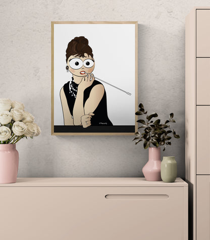 Kiffany | Audrey Hepburn – Quadro Elegante