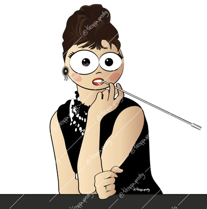 Kiffany | Audrey Hepburn – Quadro Elegante