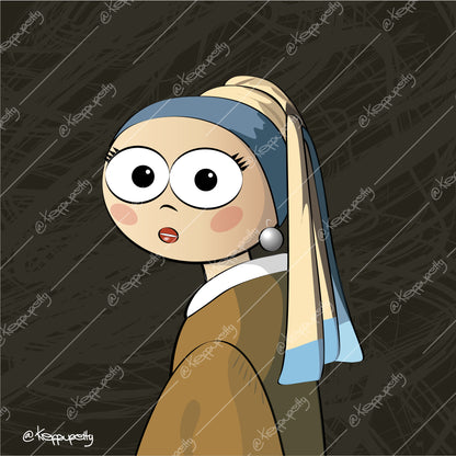 PerlaK | Ragazza con Perla - Quadro Vermeer